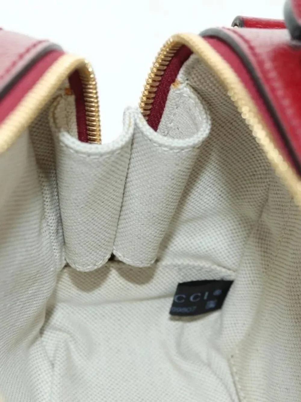 GUCCI Micro GG Supreme Doraemon Collaboration Bag PVC Beige 655596 Auth YKZ1361M